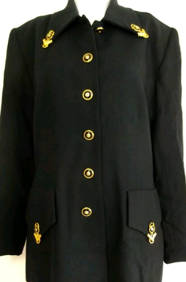 Alberto Makali Jackets & Blazers - Vtg Alberto Makali designer blazer military jacket